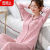 100% Cotton Pajamas Women's Spring/Autumn/Winter Long-Sleeved Mom Confinement Clothing plus Size Middle-Aged and Elderly Homewear Suit