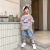 Boys Summer Suit Korean Style Trendy 2021 New Handsome Western Style Medium and Large Children Boys Short Sleeve Two-Piece Set Wholesale