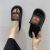 Slippers Men and Women Couple Summer Home Wear Indoor Home Korean Style Versatile Sesame Street Non-Slip Sandals Ins Women's Shoes