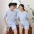 Summer Couple Pajamas Short-Sleeved Shorts Suit Thin Men and Women Loose Cotton Homewear Couple Homewear
