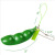 Cross-Border Squeeze Bean Squeeze Stress Relief Bean Creative Pressure Relief Relieving Stuffy Pea Pod Keychain Toy