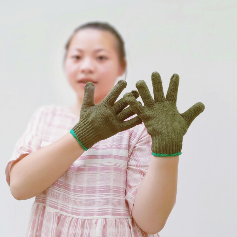 中大童男女劳保棉纱手套女工小号园艺种菜武术表演劳动种树游戏