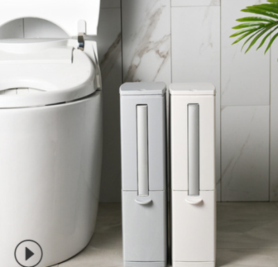 Square Wastebasket Toilet Brush