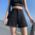 Denim Shorts Women's 2020 Summer Thin Double Buckle High Waist Slimming Loose-Fitting Curl A- line Wide Leg Korean Style Hot Pants