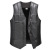 Autumn and Winter Middle-Aged and Elderly Men's Fleece-Lined Multi-Bag Leather Waistcoat Loose Large Size Cotton Vest Warm Waistcoat Top Wholesale