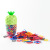 Japan and South Korea Cute Small Pineapple Bottle Rubber Band Strong Pull Continuous Hair Rope Disposable Rubber Band Small Fresh Fruit Hair Ring Headdress