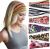 European and American New Sport Headband for Women Yoga Hair Band Sweat Absorbing Antiperspirant Wide-Brimmed Printed Headscarf Headdress Wholesale