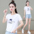 Short Sleeve Cotton T-shirt Women's Summer Wear Slimming T-shirt 2021 New Belly-Covering Slimming round Neck Small Short Top Summer