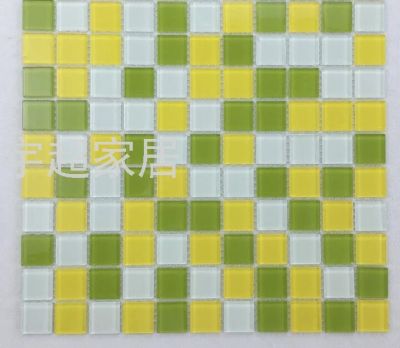 Glass Mosaic Stickers Bathroom Pool Tile Patch Crystal Mosaic Wall Stickers 30*30