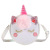 Unicorn Messenger Bag Unicorn Shoulder Bag Glittering Powder Cartoon Cute Coin Purse Children Travel Bag Storage Bag