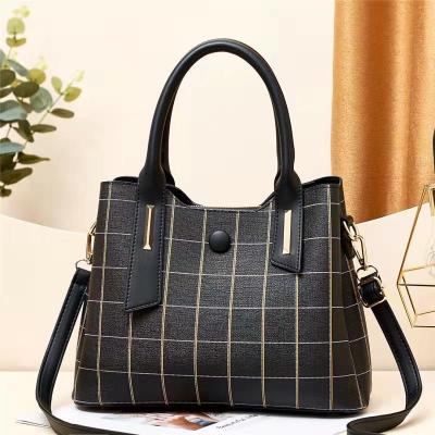 2021 Spring Solid Color New Business Handbag Women Trendy Simplicity Fashion Shoulder Bag Large Capacity Factory Wholesale