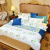 Hotel Bed & Breakfast Room Cloth Product Satin Printed Bedding Cloth Product Four-Piece Set Hotel Quilt Cover