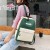 2021 New Backpack Casual Student Schoolbag Custom Logo Korean Style Trendy Travel Bag Tuition Bag Four-Piece Set