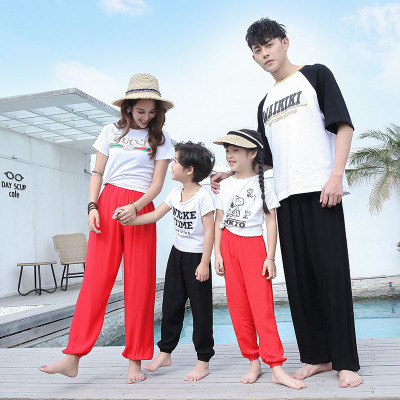 Children's Anti-Mosquito Pants Boys and Girls Children Cotton Silk Air Conditioning Pants Boys and Girls Baby Bloomers Thin Summer Trousers
