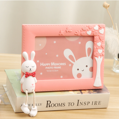 Haotao Photo Frame and Picture Frame Tf1131 Hanging Rabbit 7-Inch Horizontal Version (3 Colors) Student Children Gift Studio Gift