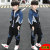 Children's Clothing Boys' Suit Spring 2021 New Children's Medium and Big Children Fashion Casual Long Sleeve Reflective Color Matching Two-Piece Suit Fashion