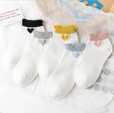 Socks Women's Socks Thin Low Cut Ins Trendy Spring New Japanese Cute White Low Cut Socks Low Top Invisible Female Socks