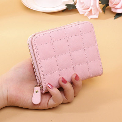 Women's Wallet 2021 Korean-Style Short Korean-Style Mini Wallet Women's Zipper Cute Coin Purse Embroidered Wallet