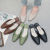 Korean Style Stylish Semi-Slippers Women's Summer Outer Wear Closed Toe Internet Celebrity Chic Lazybones' Shoes All-Matching Slip-on Women's Slippers Summer