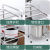 Stainless Steel Pot Rack Movable Kitchen Storage Rack with Pulley Floor Multi-Layer Washstand Bathroom Storage Rack Wholesale