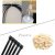 3X 150mm Black Plastic Cable Tie Black and White Multi-Functional Black Cable Tie 20 X Self-Adhesive Cable Tie