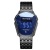 Bestwin 6616 Fashion Trend Men's Stainless Steel Black Technology Electronic Watch Touch Screen Luminous Watch Diamond
