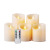 Factory Supply Paraffin Wax Electric Candle Lamp Swing Shaking Simulation Cylindrical LED Candle 5-Piece Set in Stock
