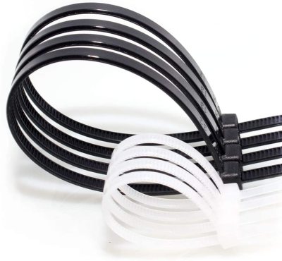 10.16cm20.36cm Self-Locking Cable Zip Ties 8 Inch Black Industrial, Home, Office Universal