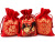 Factory Direct Sales Wedding Supplies Satin Packaging Drawstring Candy Bag Brocade Candy Bag Gift Red Envelope Bag