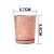 Rose Gold Plating Spot Glass Candlestick DIY Incense Candle Empty Cup Romantic Candlelight Dinner