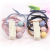 Korean Style Girls' Double-Strand Hair Rope Pearl Square Hair Band Strong Pull High Elasticity Wholesale