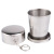 Outdoor Stainless Steel Portable Tass Telescopic Folding Cup with Key Ring Folding Bottle