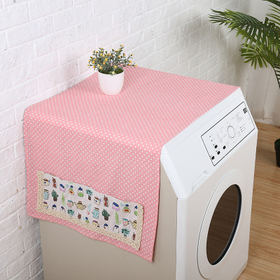 New Household Washing Machine Dust Cover Customized Multifunctional Storage Laundry Bag Wholesale Fabric Craft Printing Waterproof Hanging Bag