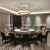 Hot Spring Hotel Modern Light Luxury Solid Wood Electric Table and Chair Resort Hotel Box Solid Wood Chair Bentley Chair