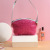 Fresh Pu Tassel Shell Shape Cosmetic Bag 2020 Summer New Creative Fashion Solid Color Zipper Bag