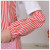 Cotton Linen Sleeveless Apron Japanese Style Fashion Fresh Pure Cotton and Linen Vertical Stripes Apron Oversleeve Set Wholesale