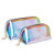 Korean Laser TPU Shell Cosmetic Bag Transparent Waterproof Colorful Wash Bag Semicircle Storage Bag Custom Logo