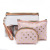 New Fashion Women's Cosmetic Bag Waterproof Expandable Material Pu Hand Travel Large Capacity Take It with You Wash Bag