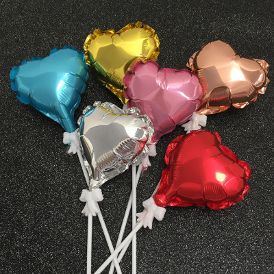 6-Inch Internet Celebrity Ins Love Aluminum Balloon Cake Decoration Card Valentine's Day Birthday Festival Party Scene Dress up