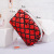 New European and American Ladies Sequined Small Square Bag Zipper Plaid Cosmetic Bag Storage Bag Factory Wholesale