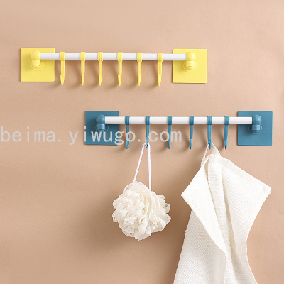 Punch Free Towel Rack Bathroom Suction Cup Bathroom Towel Bar Minimalist Creative Bathroom Towel Rack Factory Direct Sales
