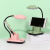 Fresh Simple Pen Holder LED Reading Desk Table Lamp Rechargeable USB Mobile Phone Stand Dormitory Bedside Lamp Night Light