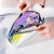 Korean Laser TPU Shell Cosmetic Bag Transparent Waterproof Colorful Wash Bag Semicircle Storage Bag Custom Logo