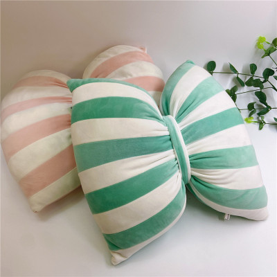 Factory Direct Sales Ins Nordic Style Bow Deformation Back Cushion Couch Pillow Afternoon Nap Pillow Sample Customization