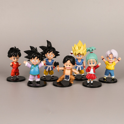 7 Style Childhood Dragon Ball Set Handmade Toy Wukong Model Decoration Children's Toys Kids' Birthday Present
