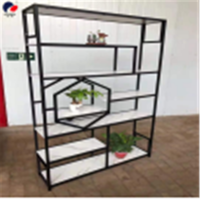 Office Partition Wrought Iron Display Balcony Flower Stand Bookshelf Screen Decoration Restaurant Internet Celebrity Light Luxury Crafts]]