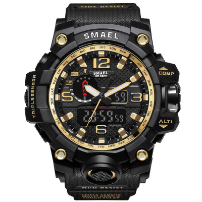 Smael Watch 1545 Multi-Function Calendar Alarm Clock Luminous Watrproof Watch Outdoor Mountaineering Electronic Trend Watch