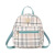 Women's Foreign Trade Bags 2021 New Korean Fashion Plaid Printed Small Backpack Shoulder Crossbody Handbag