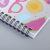 Silver Card Donut Hard Shell Thickened Coil Notebook Students' Office Stationery Coil Notebook Wholesale