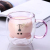 Creative Glass Bear Cake Towel Marvel Thanos Fist Double-Layer Coffee Cup Milk Cup Drink Cup